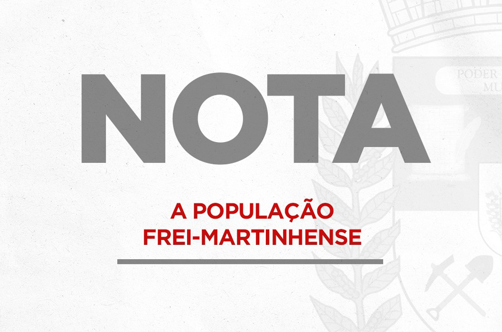 Nota a População Freimartinhense