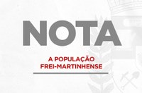 Nota a População Freimartinhense